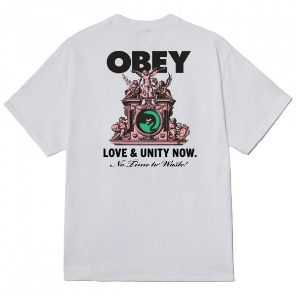OBEY LOVE & UNITY NOW CLASSIC WHITE T-SHIRT