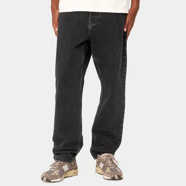 CARHARTT WIP NEWEL PANT BLACK (STONE WASHED)