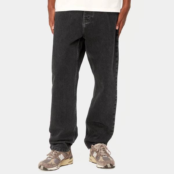 CARHARTT WIP NEWEL PANT BLACK STONE WASHED