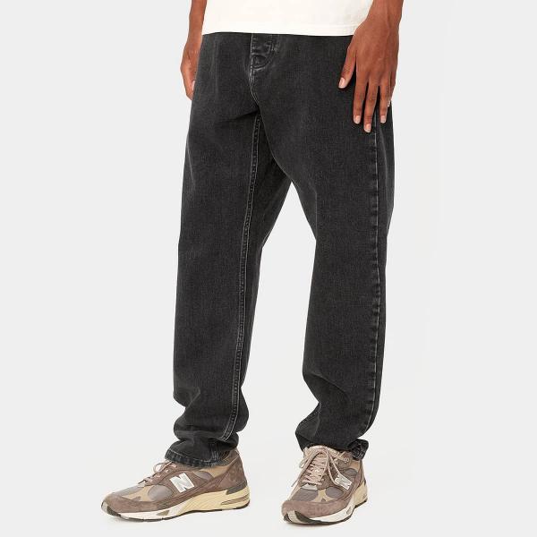 CARHARTT WIP NEWEL PANT BLACK STONE WASHED