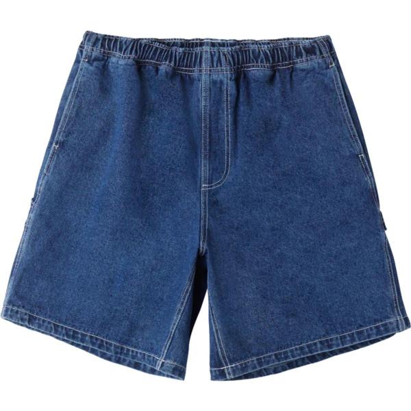 OBEY EASY DENIM CARPENTER STONE WASH INDIGO SHORTS