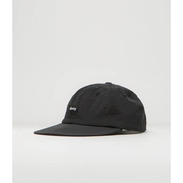 OBEY LOWERCASE NYLON 6 PANEL STRAPBACK CAPPELLO