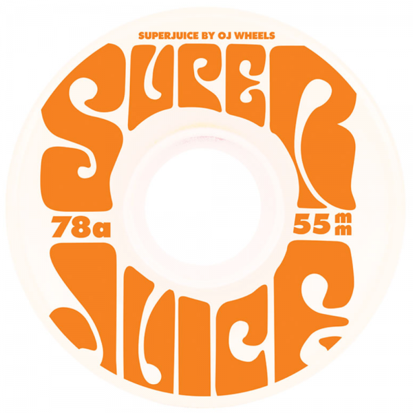 OJ WHEELS MINI SUPER JUICE 55mm - 78A WHITE RUOTE