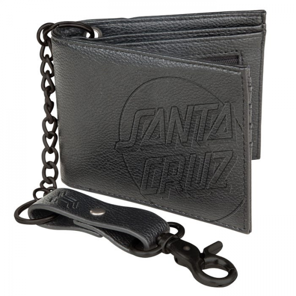 SANTA CRUZ OPUS DOT CHAIN WALLET BLACK PORTAFOGLIO