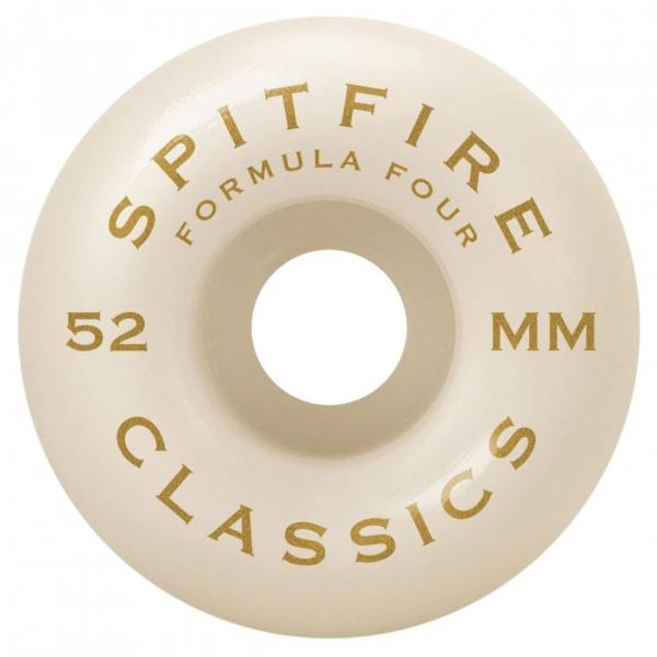 SPITFIRE WHEELS FORMULA FOUR CLASSIC 101DU 52MM GREEN RUOTE SKATEBOARD