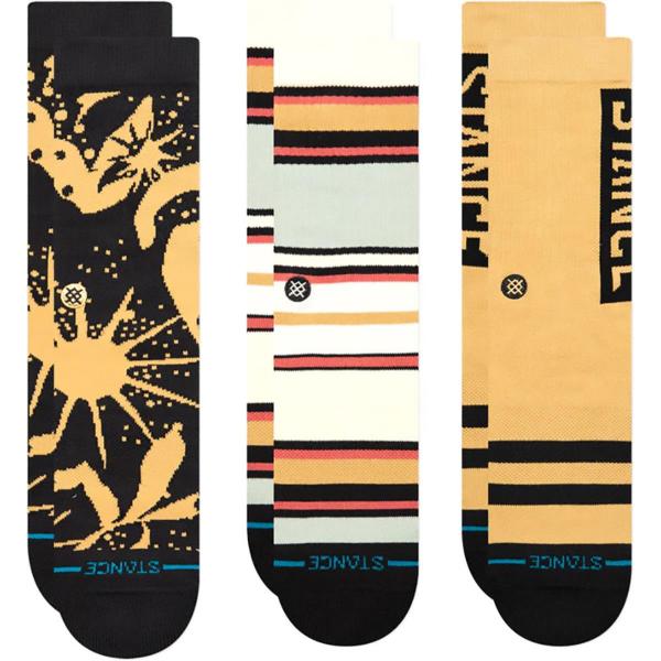 STANCE DUNES (3 PZ) BLACK/BROWN CALZINI