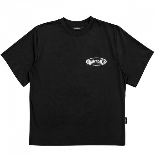 WASTED PARIS YARD BOXY BLACK T-SHIRT