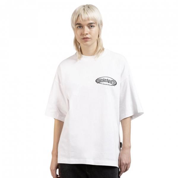 WASTED PARIS YARD BOXY WHITE T-SHIRT