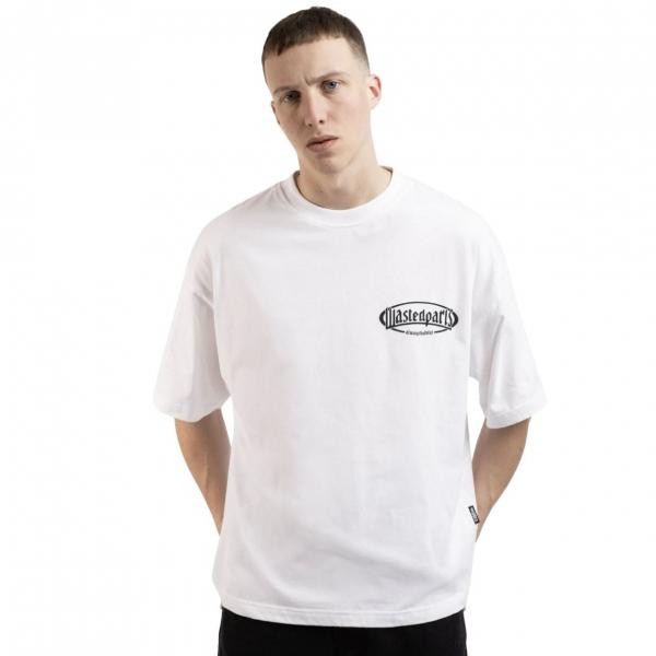 WASTED PARIS YARD BOXY WHITE T-SHIRT