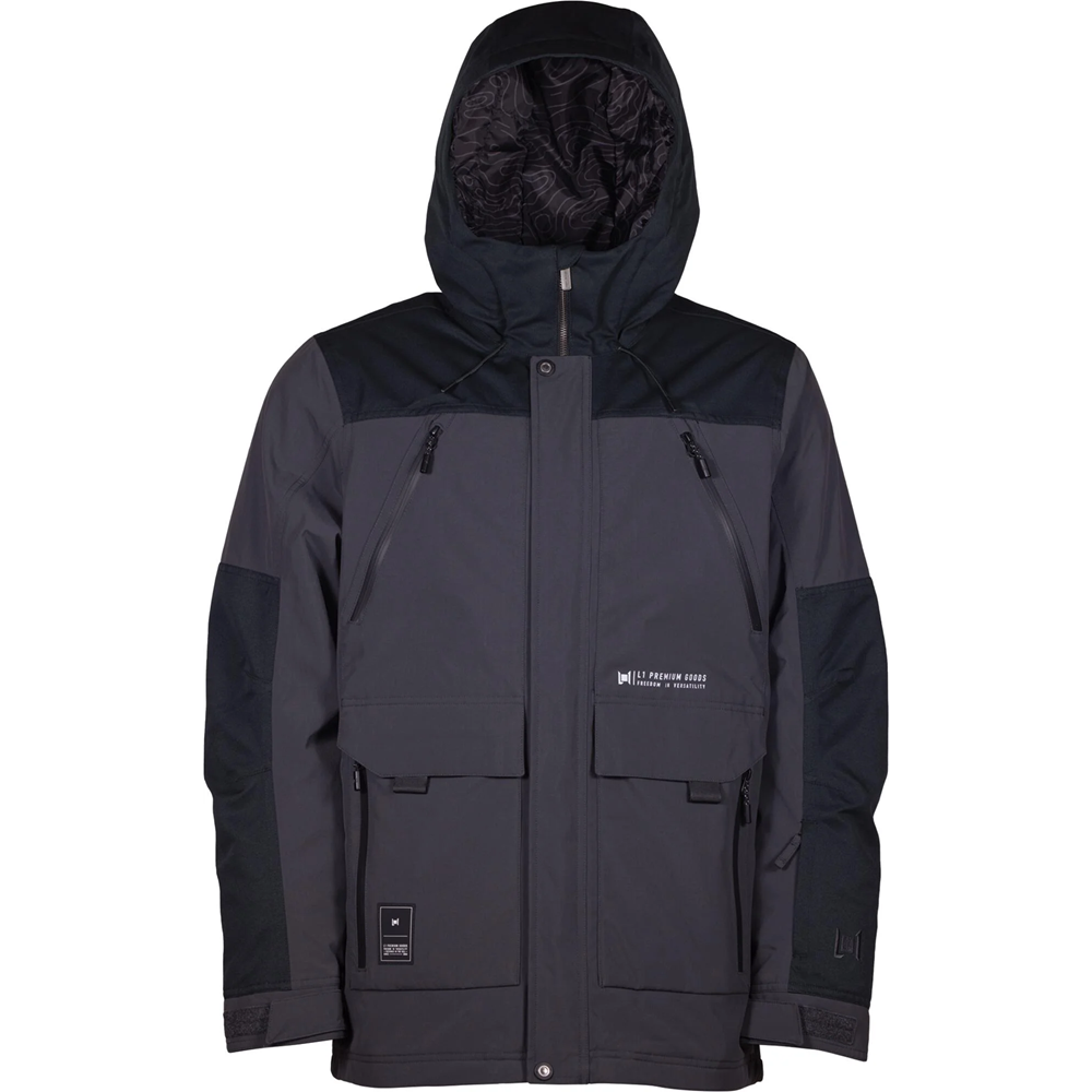 Giacca snowboard L1 Williams uomo nero