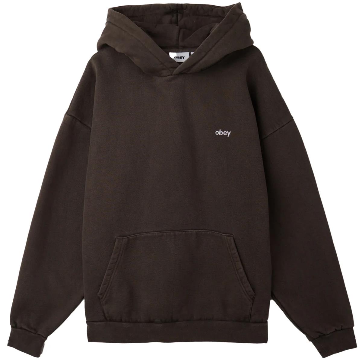 Felpa obey marrone outlet
