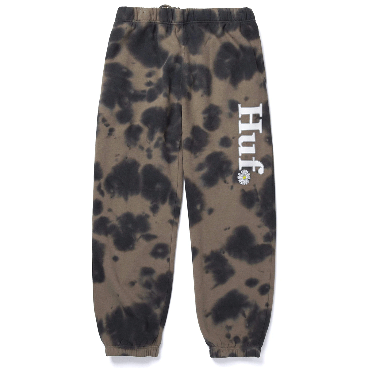 HUF IN BLOOM FLEECE PANT OLIVE PANTALONI